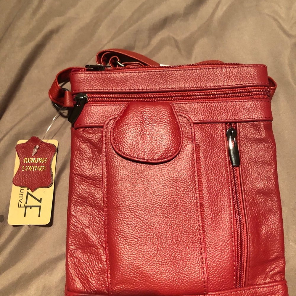 New genuine leather cross body